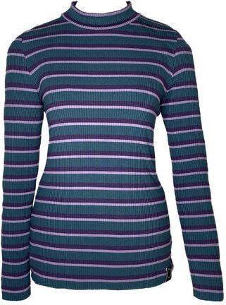 Golden Circle Clothing Gestreiftes Longsleeve mit Stehkragen