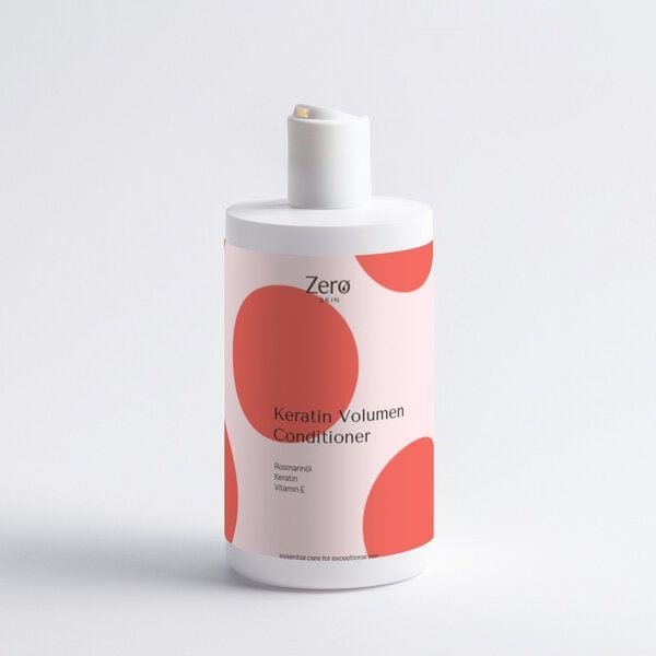 Zero Skin Keratin Volumen Conditioner - 390 ml - mit hydrolysiertem Keratin & Rosmarinöl – mehr Fülle, weniger Haarbruch...