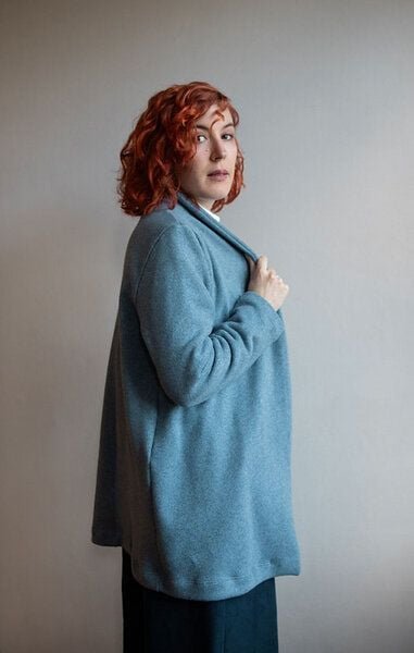 Ecostories Cardigan Kuschelwerk aus 100% Biobaumwollfleece