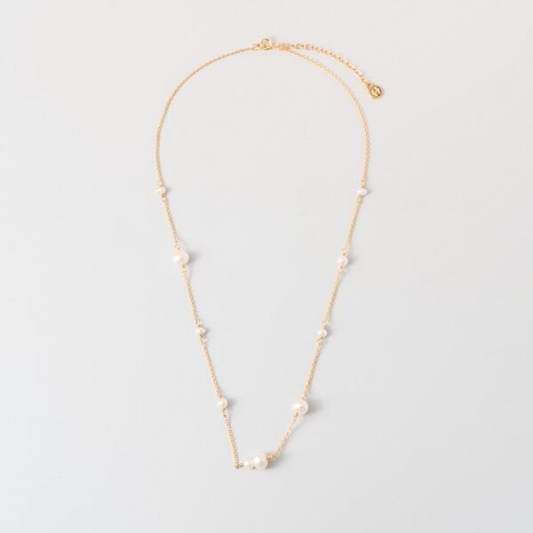 fejn jewelry Kette 'station pearl' mit Süßwasserperlen