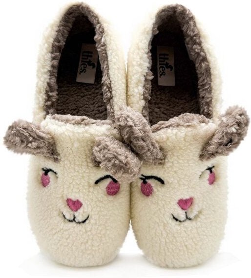 Veganer "thies ® Organic Rabbit Closed Slipper" aus kuscheliger Biobaumwolle