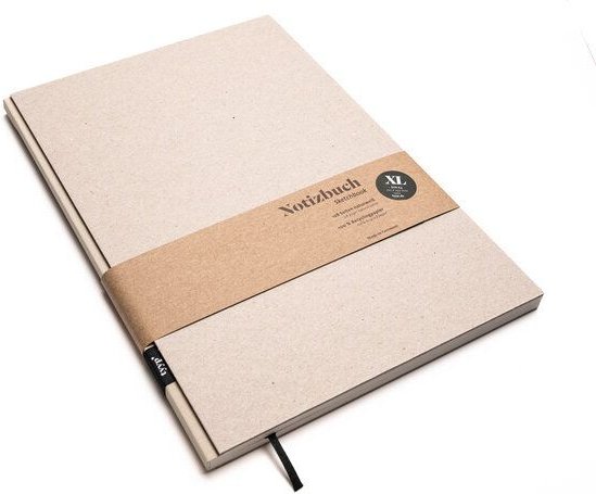 tyyp Nachhaltiges großes Design-Notizbuch (Recyclingkarton)