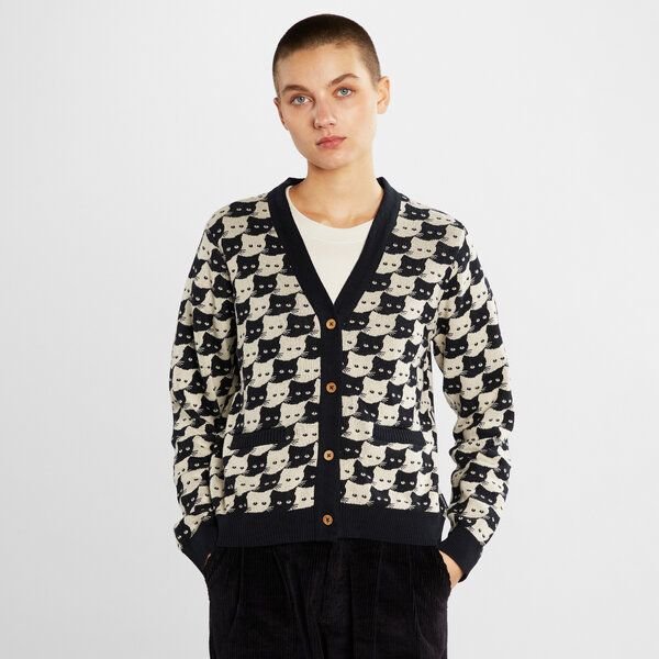 DEDICATED Damen Strickjacke Iggesund aus Biobaumwolle