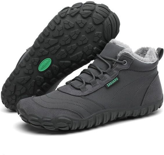 SAGUARO Barfuß-Schuhe vegan Winter-Stiefel warm & weich gefüttert Boots