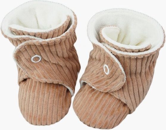 Sternchenwolke BIO Babyschuhe, Krabbelschuhe "Cafe au lait"