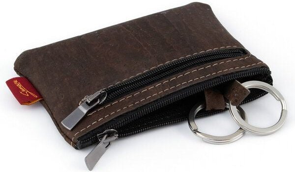 Simaru Schlüsseletui "UDINE" aus Kork mit 2 Schlüsselringen und Geldfach