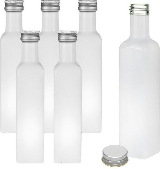 mikken Ölflaschen 250 ml weiß mit Schraubdeckel + Etiketten