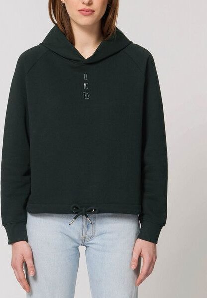 Human Family Kurzer Damen Hoodie "Invent - LIMITED"