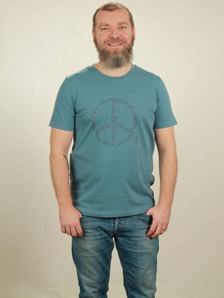 NATIVE SOULS T-Shirt Herren - Peace - light blue