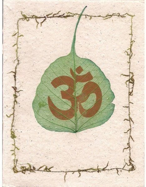 Just Be Briefkarte Bodhiblatt