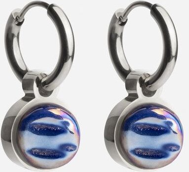 ALEXASCHA Silber Creolen mit Anhänger | Mix & Match