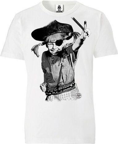 LOGOSH!RT Logoshirt® Pippi Langstrumpf I Pirat I Organic T-Shirt Print I Unisex