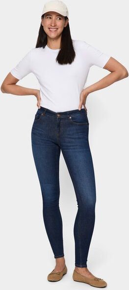FUTURE:PEOPLE. 08:00 SKINNY FIT - MID WAIST- Damen Jeans aus weichem Stretch-Denim aus Bio-Baumwoll-Mix (30800 0 1008)
