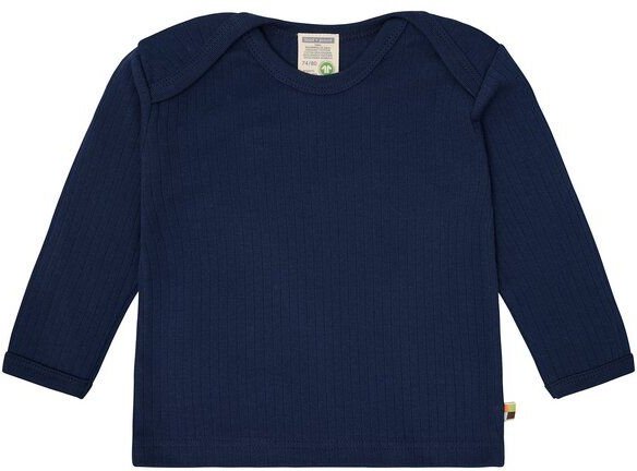 loud + proud Babys & Kinder Shirt langarm Uni mit Rippe, GOTS-zertifiziert