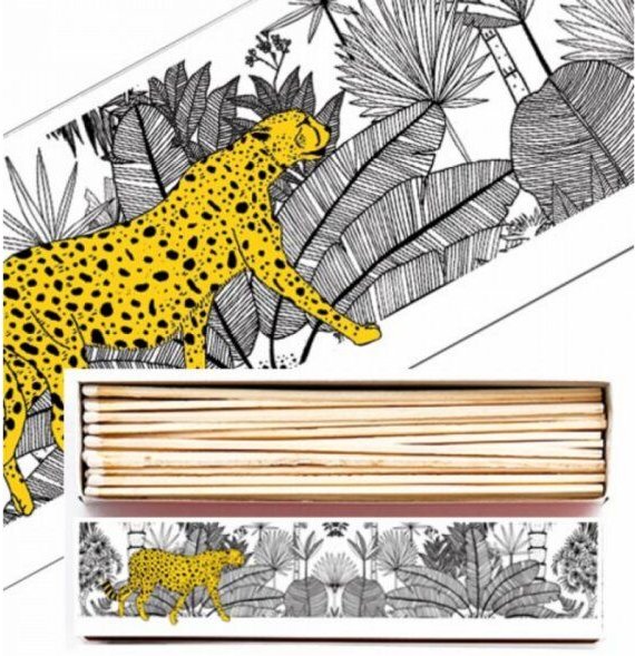 Thumbnail - Archivist Cheetah Matchbox lange Streichhölzer