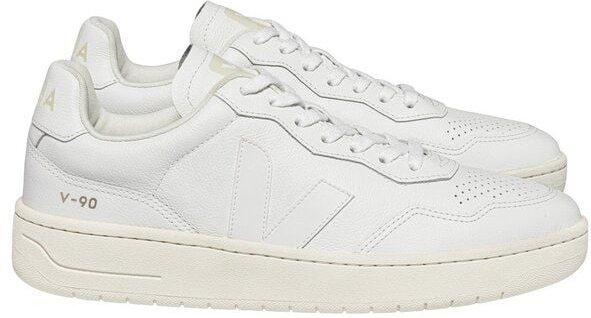 Veja Herren-Sneakers V-90 OT Leather Extra White