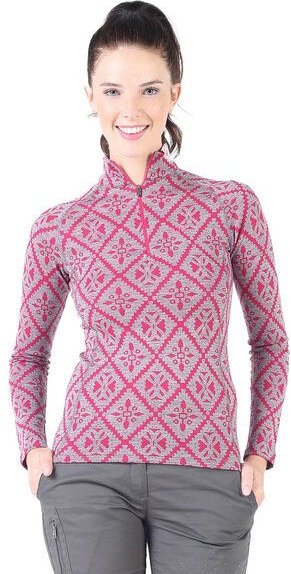 Woolona Langarmshirt - VENUS - 100% Merinowolle (Zip)