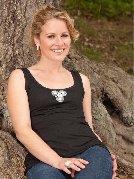 woodlike Vintage Appliqué Tank Top