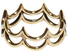 ting goods Big Waves Ring, Messing oder Sterling Silber