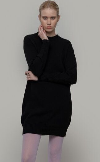 Rifò - Circular Fashion Made in Italy Strickkleid aus recycelter Kaschmirwolle Modell: Selvaggia