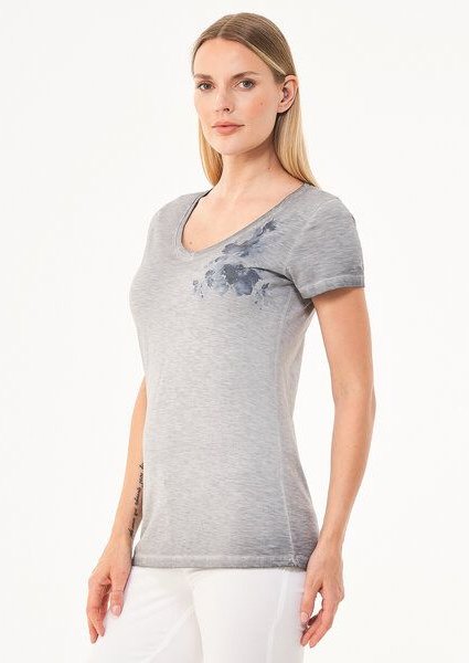 ORGANICATION Cold Pigment Dyed T-Shirt aus Bio-Baumwolle mit Print