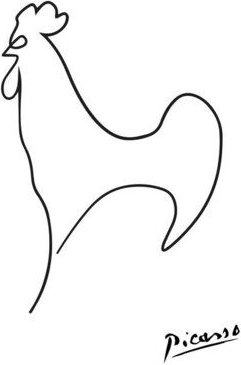 Photocircle Poster / Leinwandbild - Picasso Hahn