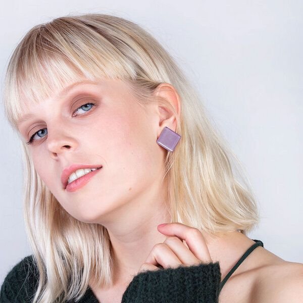 ALEXASCHA Auffällige Statement Ohrringe aus Glas | PUREFORM