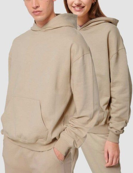 YTWOO Oversized Unisex Hoodie mit Kängurutasche, Dry, nachhaltig, Bio-Baumwolle