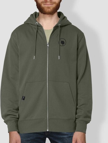 little kiwi Herren Hoodie, "Kleiner Kiwi", Khaki