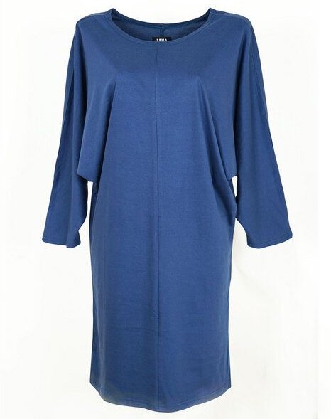 Lena Schokolade Bolero Dress Petrolblau aus Bio-Jersey