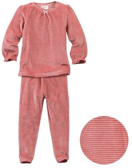 People Wear Organic Nicki-Pyjama, Langarm-Schlafanzug, 100% Baumwolle (Bio)