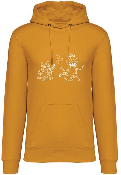 Brandless Basic Bio Hoody Nr. 4 Strawberry Cats 350g/m² XXS - 4 XL