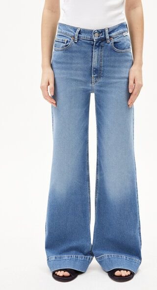 ARMEDANGELS MURLIAA Damen Wide Jeans recycelter Baumwoll Mix Comfort Stretch