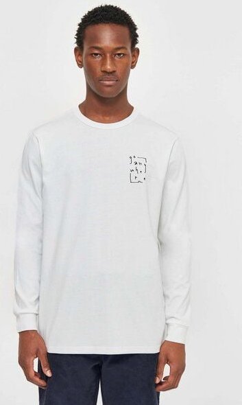 Thumbnail - KnowledgeCotton Apparel Longsleeve Regular Fit With Chest Print - aus Bio-Baumwolle