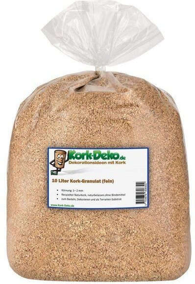 Kork-Deko 10 Liter Korkgranulat, fein (0,5-3 mm) (Korkspäne)