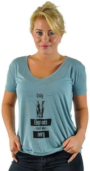 Human Family Damen Modal Shirt "Only Elephants should wear Ivory"