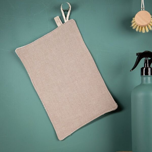 nahtur-design Putzlappen 2-lagig aus Bioleinen und Baumwolle