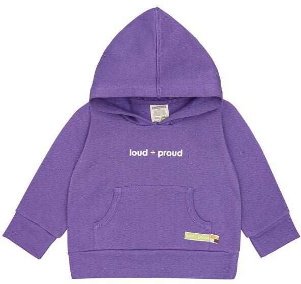 loud + proud Babys & Kinder Hoodie aus weichem Sweat-Material, GOTS-zertifiziert