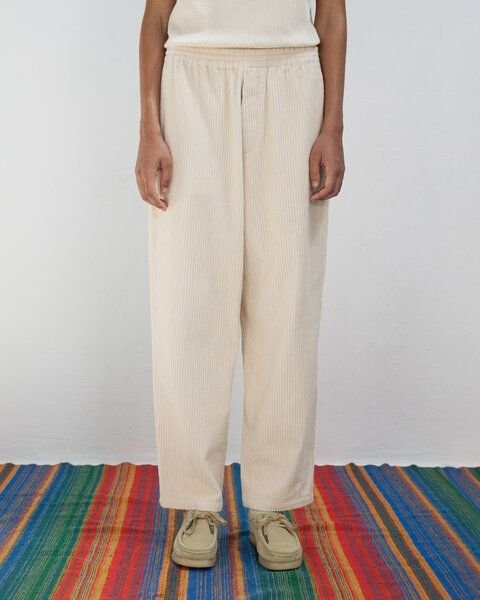 Rotholz Weite Cord Hose aus Bio Baumwolle