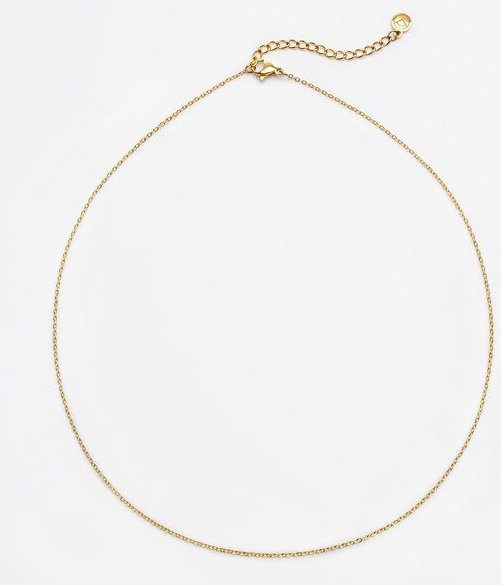 ALEXASCHA Feine Gliederkette aus Edelstahl | Mix & Match Halskette | Silber, Gold, Roségold