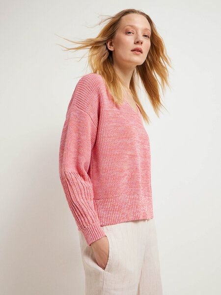 LANIUS Pullover mit Strukturdetails aus Bio-Baumwolle