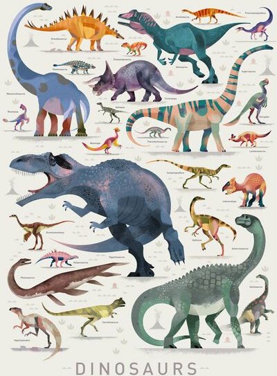 Photocircle Poster / Leinwandbild - Dinosaurier 2