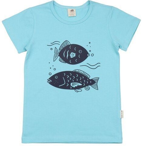 Baby T-Shirt Bio-Baumwolle GOTS Dancing Whales von Walkiddy – weiches, atmungsaktives Kurzarmshirt für sensible Haut, na...