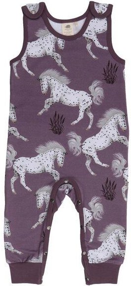 Strampler Baby Bio-Lila Walkiddy Schimmel Horses 95% Baumwolle, 5% Elasthan, ärmellos, nachhaltig, umweltfreundlich, GOT...