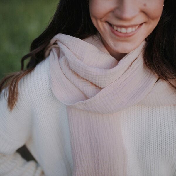 NORDLICHT Damen Musselin Schal aus 100% Bio-Baumwolle