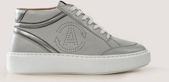 AGAZI BLANKA (grey) - apple leather sneakers (vegan, plant-based)