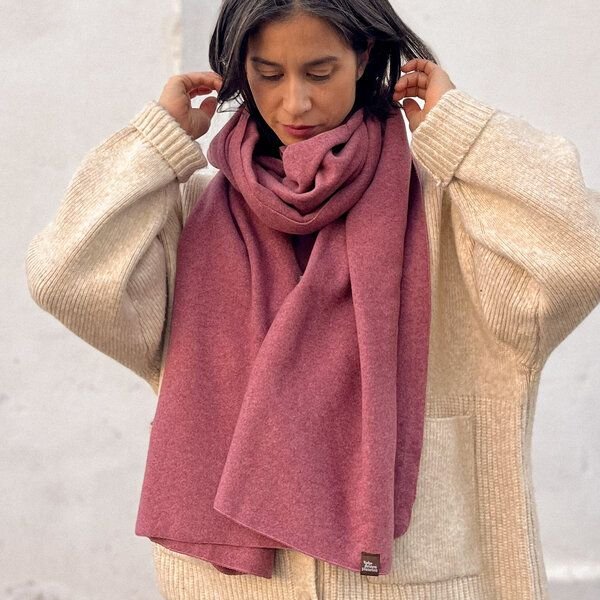 Liebe Deinen Planeten Bio-Baumwolle Winter Kuschel Schal XL | Vegan | Kratzfreie Naturfaser | Made in Austria | in viele...