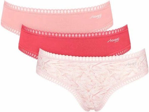 Sloggi 3er Pack GO Crush Hipster Slip Bio-Baumwolle