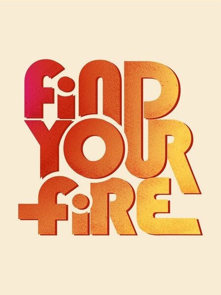 Photocircle Poster / Leinwandbild - find your fire
