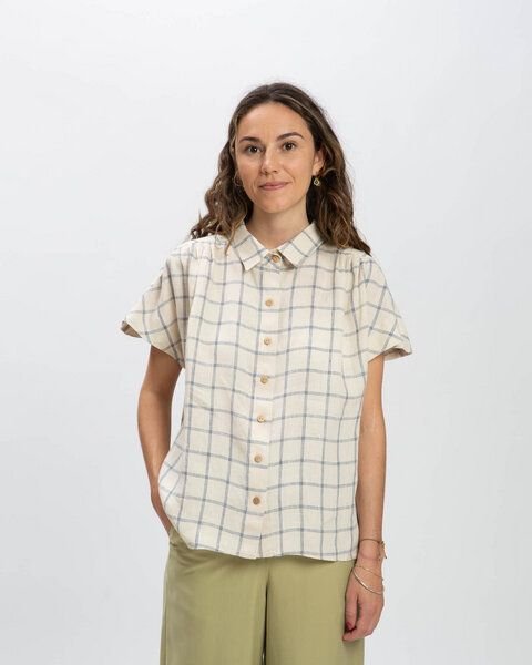 Matona Kurzarmbluse aus Leinen für Frauen / Linen Blouse